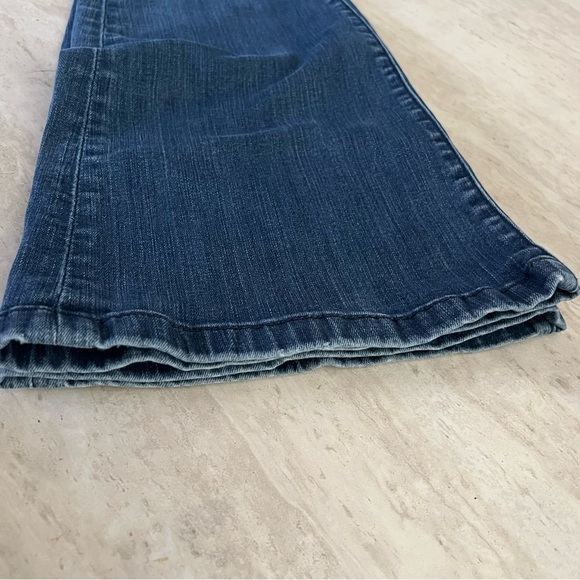 Pilcro STET Mid Rise Flare Jeans Womens 28 Dark Wash Anthropologie Stretch Denim - Picture 8 of 12
